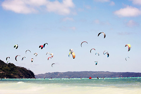 Kites on Bulabog beach